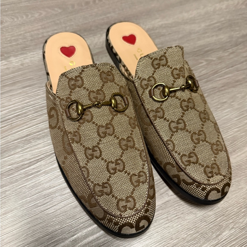 Canvas Loafers with Gold Hardware